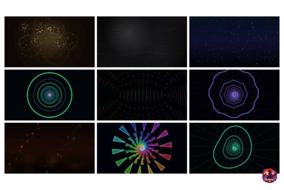 Download Glowing Retro Vector Tunnel Graphic - Graphic Collection