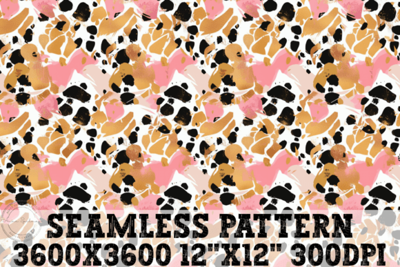 Download Pink Black Gold Cheetah Seamless Pattern - Premium Resources