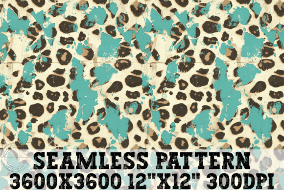 Download Turquoise Cheetah Seamless Pattern - Premium Resources