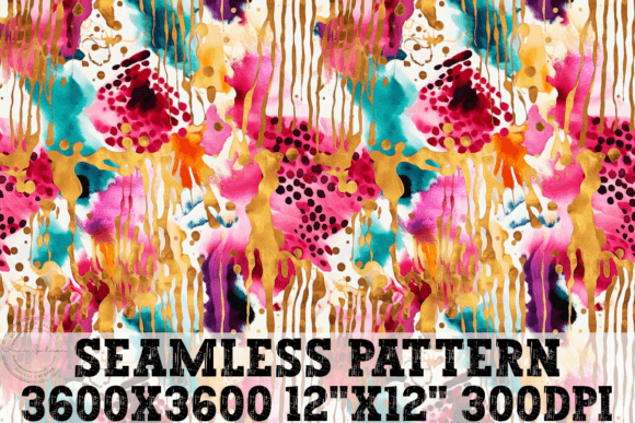 Download Abstract Cheetah Paint Seamless Pattern - Premium Resources