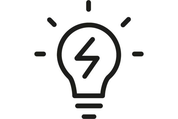Download Glowing Light Bulb Line Icon. Lamp, Idea - Light bulb Collection