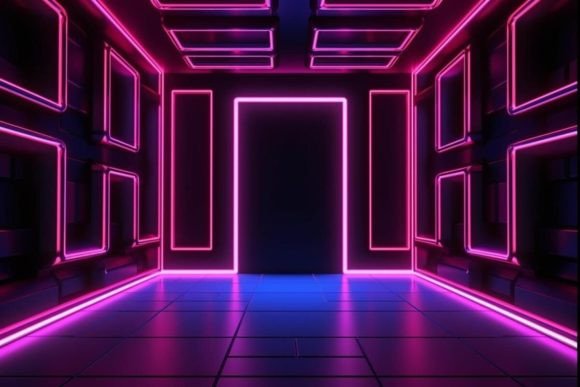Download Vibrant Colors Graphic Neon Graphics - Graphic Collection