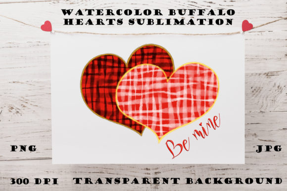 Download Valentine Watercolor Heart Sublimation - Valentine Collection